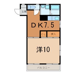 畑中 徒歩3分 3階の物件間取画像